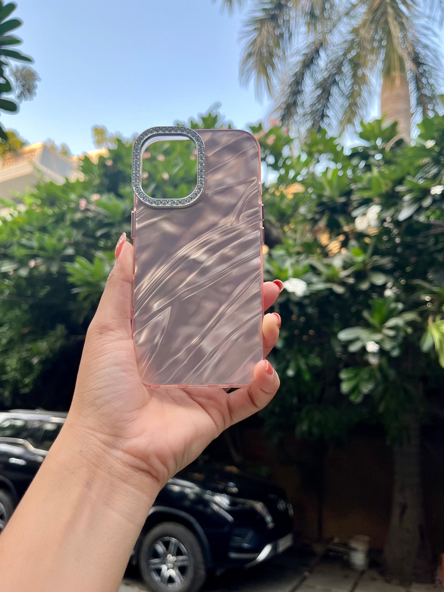 WrapLab Marble Textured Pink Premium Iphone Cover