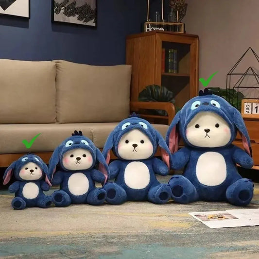 ADOORA Blue Lovable Huggable Soft Toy, Plush Teddy Bear, Elegant Soft Plush Toy for Babies, Great Birthday Gift for Girls