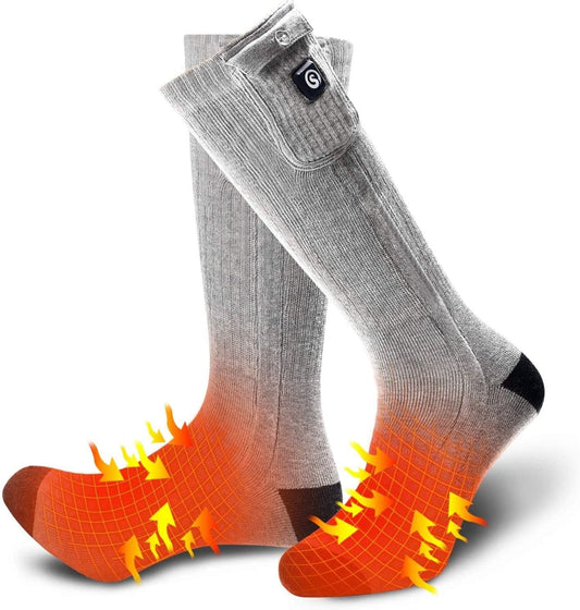 Heated Socks for Men Women, Electric Socks with 7.4V 2200mAh Rechargeable (Pack of 2)