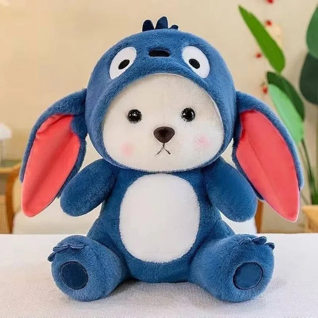 ADOORA Blue Lovable Huggable Soft Toy, Plush Teddy Bear, Elegant Soft Plush Toy for Babies, Great Birthday Gift for Girls