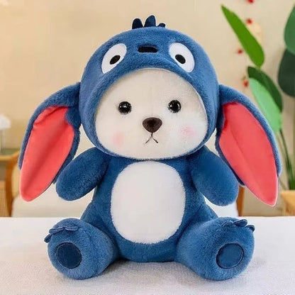 ADOORA Blue Lovable Huggable Soft Toy, Plush Teddy Bear, Elegant Soft Plush Toy for Babies, Great Birthday Gift for Girls