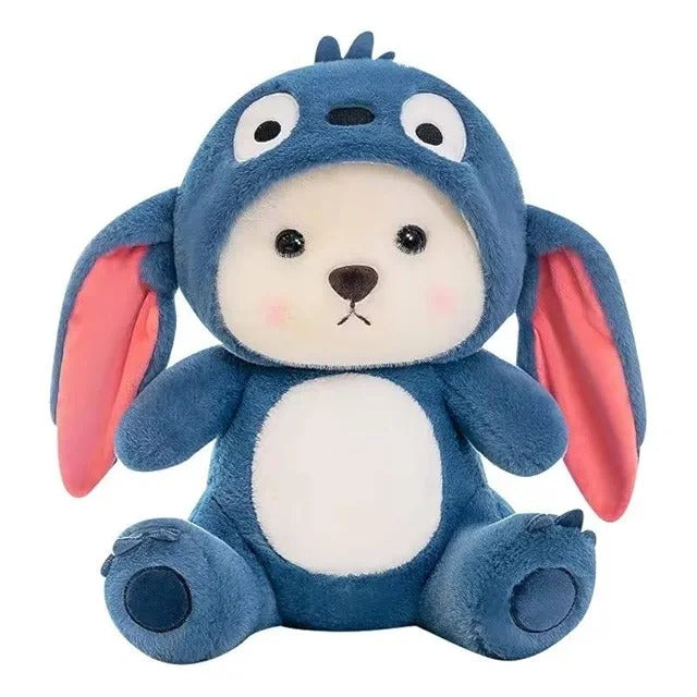 ADOORA Blue Lovable Huggable Soft Toy, Plush Teddy Bear, Elegant Soft Plush Toy for Babies, Great Birthday Gift for Girls