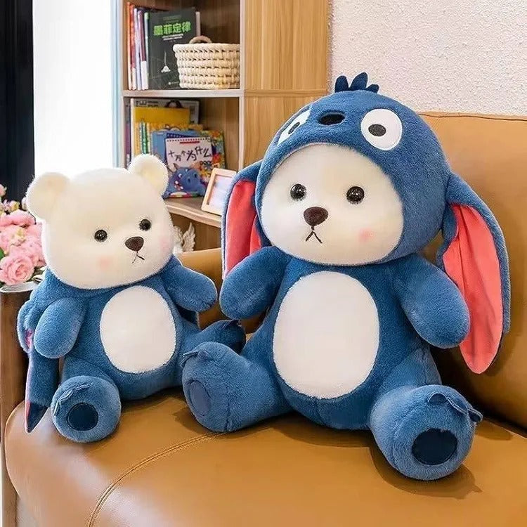 ADOORA Blue Lovable Huggable Soft Toy, Plush Teddy Bear, Elegant Soft Plush Toy for Babies, Great Birthday Gift for Girls